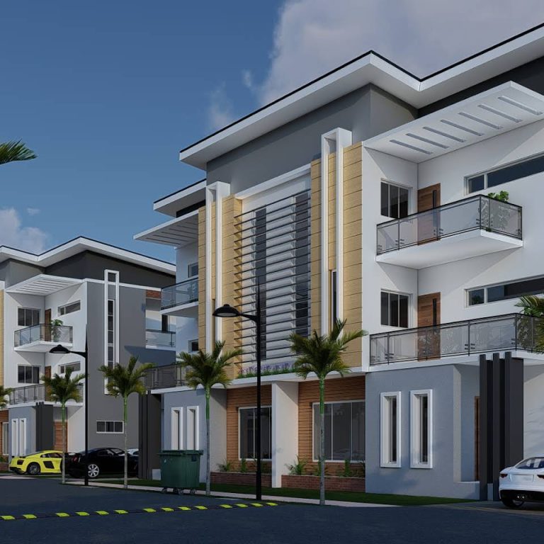 3D model proposed estate layout for Banana Highland